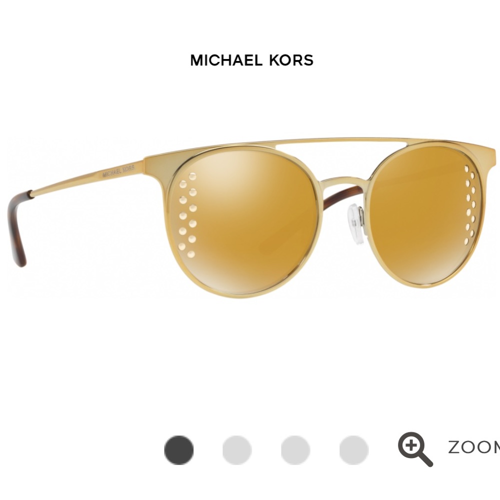 NWT MICHAEL KORS Grayton Liquid Gold Sunglasses - Picture 4 of 9